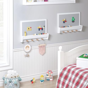 UTEX Lego Building Block Wall - Fun Kids Storage Solution