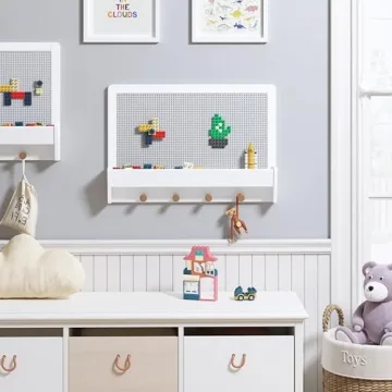 UTEX Lego Building Block Wall - Fun Kids Storage Solution