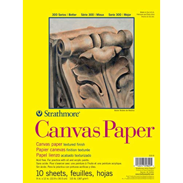 Strathmore Canvas Pad for Acrylic and Oil Painting, 10 Sheets