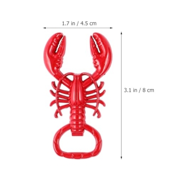 Hemoton Lobster Keychain Beer Bottle Opener - 2 Pack