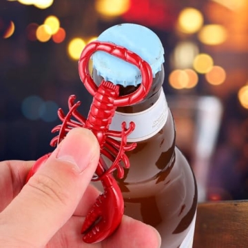 Hemoton Lobster Keychain Beer Bottle Opener - 2 Pack