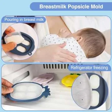 HAOBAOBEI Baby Food Feeder & Popsicle Molds for Teething Relief