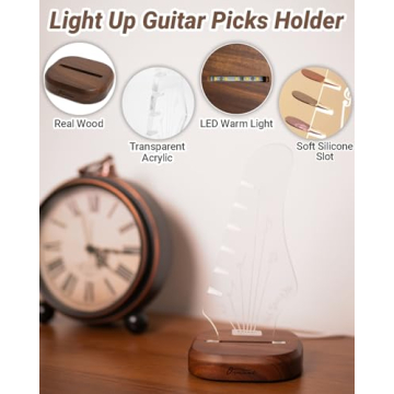 Light Up Guitar Pick Holder – Unique Gift for Guitar Lovers