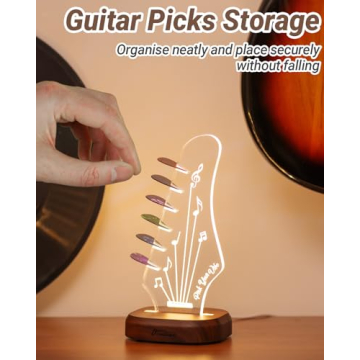 Light Up Guitar Pick Holder – Unique Gift for Guitar Lovers