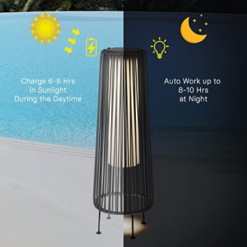 Grand Patio Solar Outdoor Floor Aesthetic Lighting 2-Pack