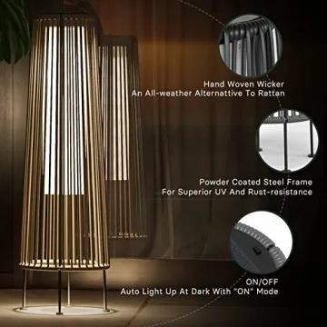 Grand Patio Solar Outdoor Floor Aesthetic Lighting 2-Pack