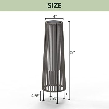 Grand Patio Solar Outdoor Floor Aesthetic Lighting 2-Pack