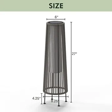 Grand Patio Solar Outdoor Floor Aesthetic Lighting 2-Pack