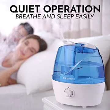 Zulay Cool Mist Humidifiers - Quiet Ultrasonic Humidifier