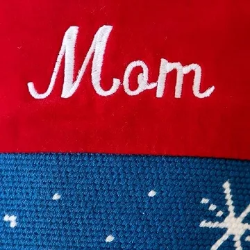 Custom Embroidered Needlepoint Christmas Stockings Family Names