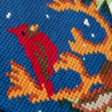 Custom Embroidered Needlepoint Christmas Stockings Family Names