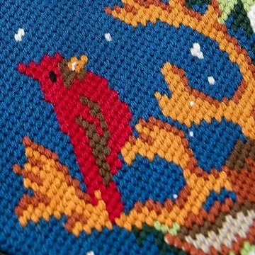 Custom Embroidered Needlepoint Christmas Stockings Family Names