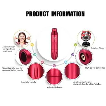 Tattoo Kit-TATELF Tattoo Gun Kit Professional Complete Tattoo Starter Kit Rotary Tattoo Machine Pen ...