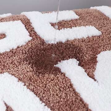 Zeeinx Get Naked Bath Mat Cute Bathroom Rugs Non Slip Microfiber Bath Rugs Funny Bathroom Decor Mach...