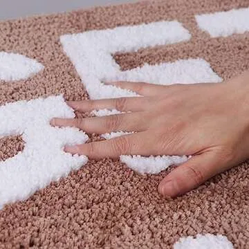 Zeeinx Get Naked Bath Mat Cute Bathroom Rugs Non Slip Microfiber Bath Rugs Funny Bathroom Decor Machine Washable Coffee Bath mat for Tub and Shower,20”x32”