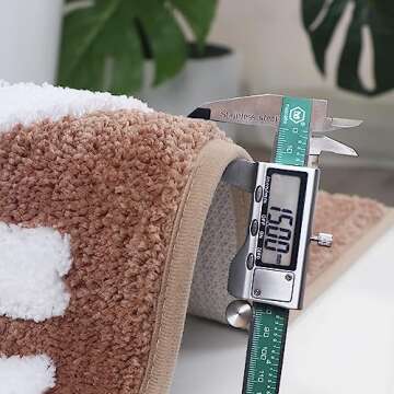 Zeeinx Get Naked Bath Mat Cute Bathroom Rugs Non Slip Microfiber Bath Rugs Funny Bathroom Decor Machine Washable Coffee Bath mat for Tub and Shower,20”x32”