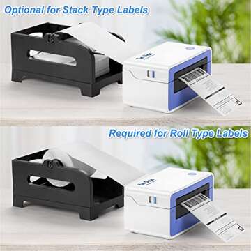 ZunDian Thermal Label Printer, 150mm/s 4x6 Shipping Label Printer, Thermal Printer for Shipping Packages, USB Lable Maker for Home Small Business, Compatible with Shopify, Amazon, Ebay, Etsy & USPS