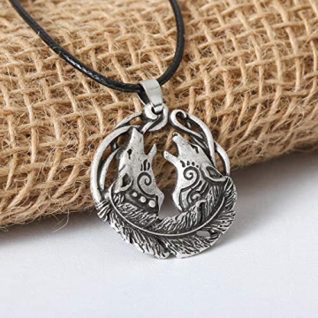 HAQUIL Wolf Necklace for Mythology Lovers and Gifts