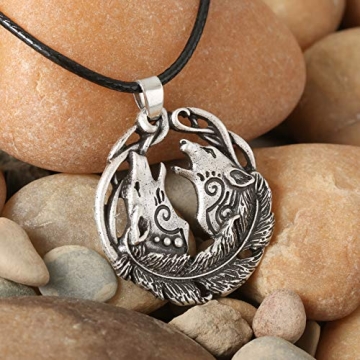 HAQUIL Wolf Necklace for Mythology Lovers and Gifts