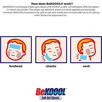 Be Koool Soft Gels Sheets For Kids, 4 Sheets (1 Pack)