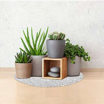 Silver Placemats Silver Glitter Sparkle Placemats Set of 6 Sparkle Table Mats 15.4 inch for Holiday Party Wedding