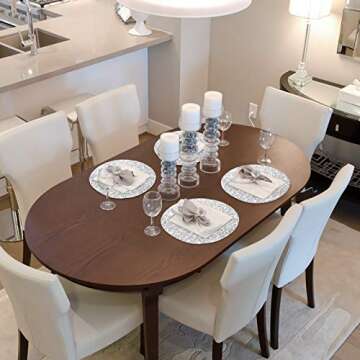 Silver Placemats Silver Glitter Sparkle Placemats Set of 6 Sparkle Table Mats 15.4 inch for Holiday Party Wedding