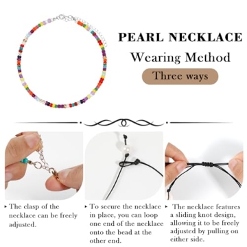 ONESING 14 Pcs Beach Necklace Set Handcrafted Jewelry