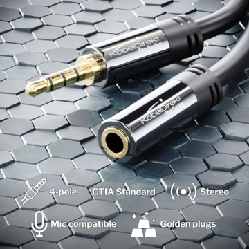 Durable Headset Extension Lead for Clear Audio Connections