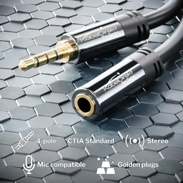 Durable Headset Extension Lead for Clear Audio Connections