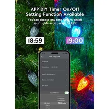 Brightown 33ft C9 Smart Christmas Lights for Outdoor Decor