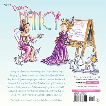 Fancy Nancy and the Quest for the Unicorn Book with Stickers