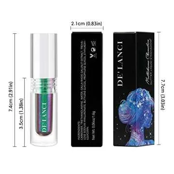 Liquid MultiChrome Eyeshadow, Intense Color Shifting, Long Lasting High Pigmented With No Creasing, Monochrome Colorful Glow Liquid Eye shadow, Quickly Drying, Sparkle Shiny Eye Makeup for Beginners #4…