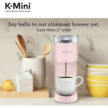 Keurig K-Mini Coffee Maker in Dusty Rose - Compact Design
