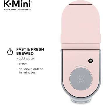 Keurig K-Mini Coffee Maker in Dusty Rose - Compact Design