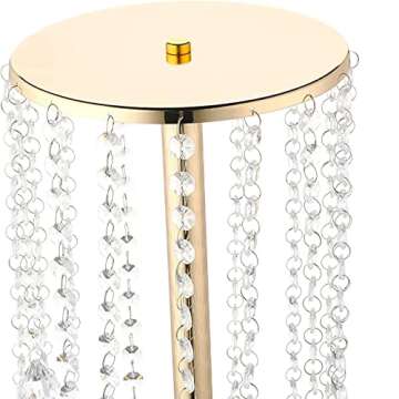 Luxurious 35.4" Crystal Flower Stand for Weddings