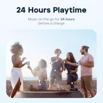 Tribit XSound Go Bluetooth Speaker with 16W Loud Sound & Deeper Bass, 24H Playtime, IPX7 Waterproof, Bluetooth 5.3 TWS Pairing Portable Wireless Speaker for Home, Outdoor (2024 Upgraded)