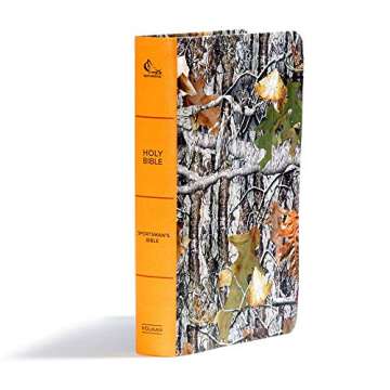 CSB Sportsman's Bible: Large Print Personal Size Edition, Mothwing Camouflage LeatherTouch, Red Letter, Presentation Page, Articles, Cross-References, Easy-to-Read Bible Serif Type