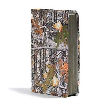 CSB Sportsman's Bible: Large Print Personal Size Edition, Mothwing Camouflage LeatherTouch, Red Letter, Presentation Page, Articles, Cross-References, Easy-to-Read Bible Serif Type