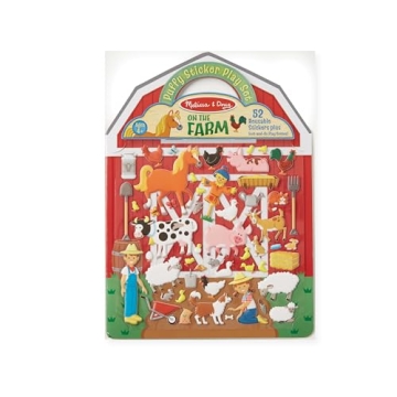 Melissa & Doug Reusable Puffy Sticker Set - On the Farm