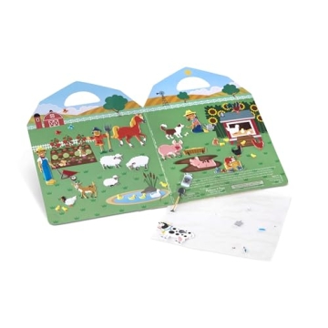 Melissa & Doug Reusable Puffy Sticker Set - On the Farm