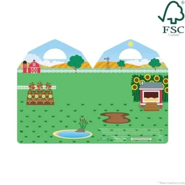 Melissa & Doug Reusable Puffy Sticker Set - On the Farm
