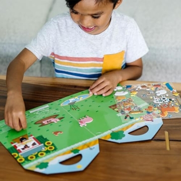 Melissa & Doug Reusable Puffy Sticker Set - On the Farm