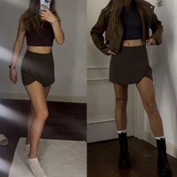 Pdxnyxx Y2K Mini Skirt with Shorts for Trendy Women