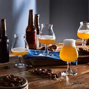 Libbey AnDer Premium Beer Glasses Set of 4 - 13.75 oz