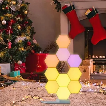 Yescom Smart Hexagon LED Light Panels for Home Decor