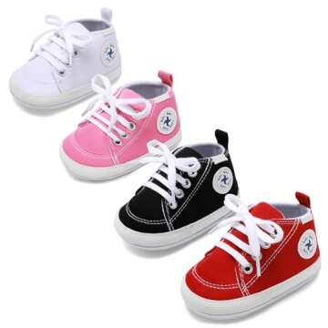 Baby Girls Boys Soft Sneakers for First Walkers