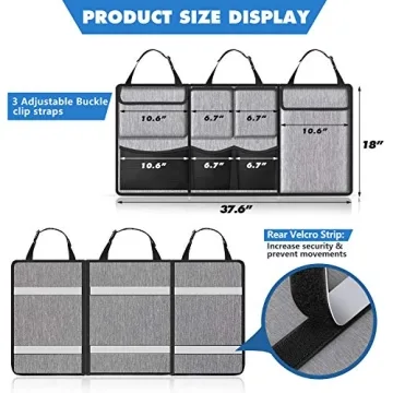 FINPAC Car Trunk Organizer: Large Capacity Storage Solution