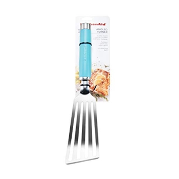 KitchenAid Gourmet Stainless Steel Flex Turner, One Size, Aqua Sky