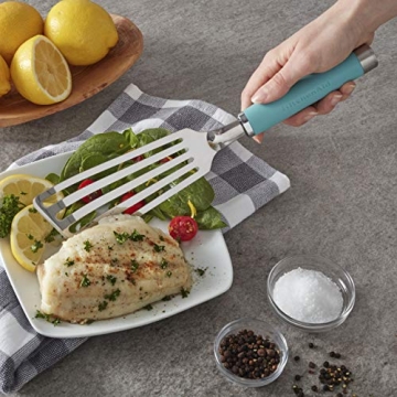 KitchenAid Gourmet Stainless Steel Flex Turner, One Size, Aqua Sky