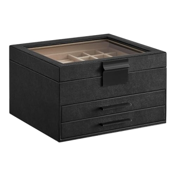 SONGMICS 3-Layer Jewelry Organizer - Elegant Storage Solution